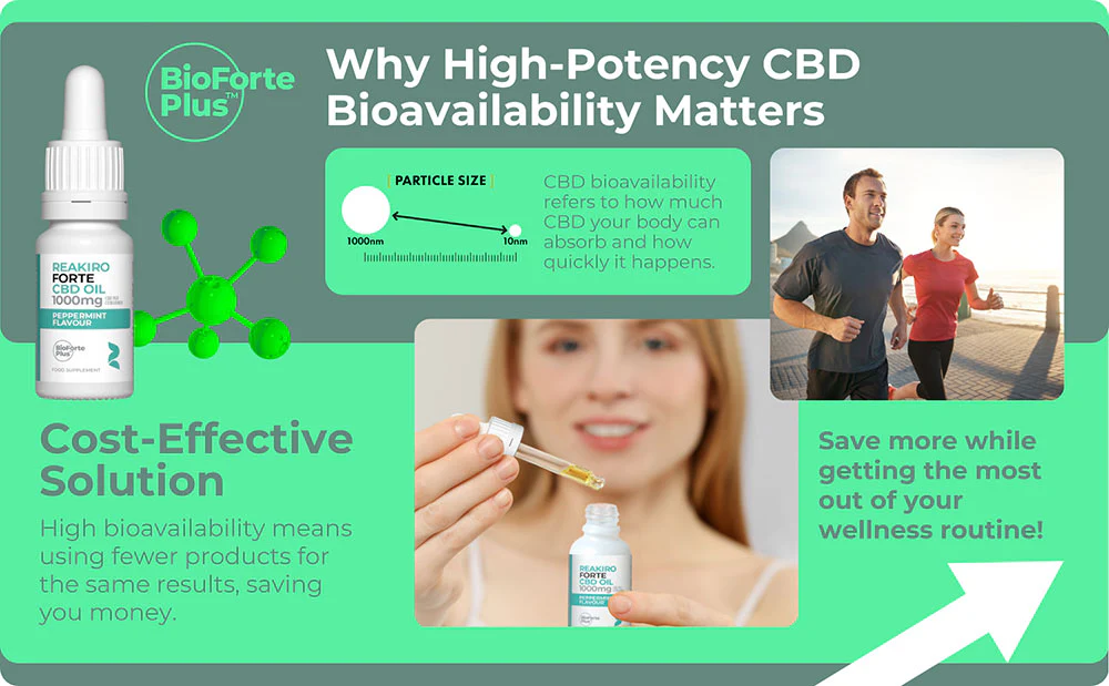 Reakiro Forte CBD Oil 1000mg Peppermint – A Stronger Daily Wellness Boost
